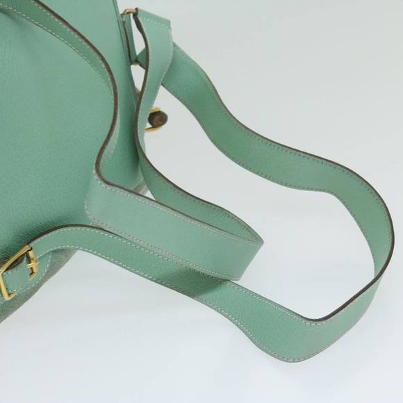 GUCCI Bamboo Backpack Suede Light Blue Auth 63986 - Picture 7 of 16